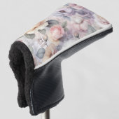 Elegante Rozenbloesems Golfheadcover (3/4 voorkant)