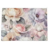 Elegante Rozenbloesems Groot Cadeauzakje (Voorkant)