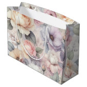 Elegante Rozenbloesems Groot Cadeauzakje (Achterkant Gekanteld)