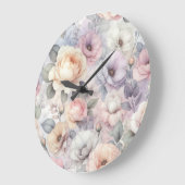 Elegante Rozenbloesems Grote Klok (Hoek)