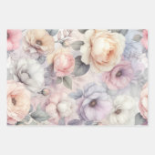 Elegante Rozenbloesems Inpakpapier Vel (Voorkant)