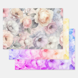 Elegante Rozenbloesems Inpakpapier Vel