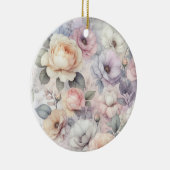 Elegante Rozenbloesems Keramisch Ornament (Rechts)