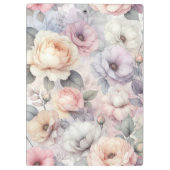 Elegante Rozenbloesems Klembord (Achterkant)
