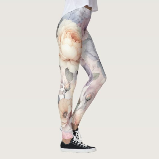 Elegante Rozenbloesems Leggings (Rechts)