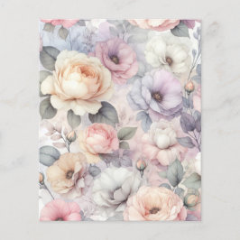 Elegante Rozenbloesems Papiervel