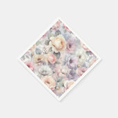 Elegante Rozenbloesems Servet (Hoek)