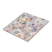 Elegante Rozenbloesems Tegeltje (Zijkant)