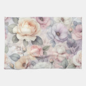 Elegante Rozenbloesems Theedoek (Horizontaal)