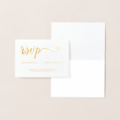 Elegante RSVP geen mailing Gereserveerde zitplaats Folie Kaarten (Display)