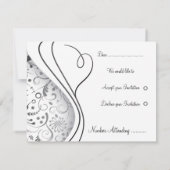 Elegante RSVP-kaarten Kaart (Achterkant)