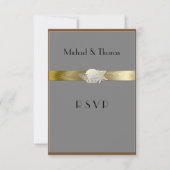 Elegante RSVP-kaarten Starfish Sanddollar RSVP Kaartje (Voorkant)