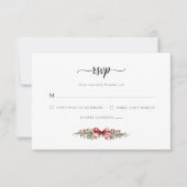 Elegante RSVP kerst Kaart (Voorkant)