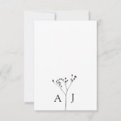 Elegante RSVP QR-code met fotobruiloft (Achterkant)