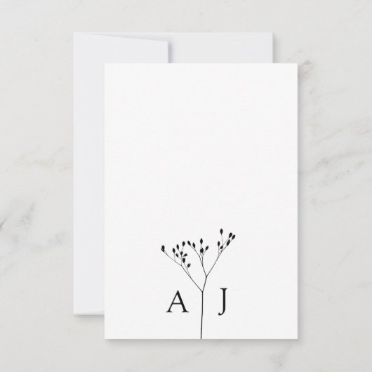 Elegante RSVP QR-code met fotobruiloft (Achterkant)