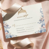 Elegante rsvp quinceañera Floral goud blauw roze