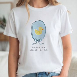 Elegante Rubber Eendje Moeder Wordt Baby Shower T-shirt