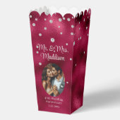 Elegante Ruby Folie & 40e Jubileum Popcorn Bedankdoosjes (Voorkant)