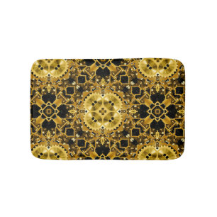 Elegante rug en gouden badmat