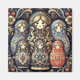 Elegante Russische poppenmagneet Magneet