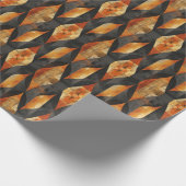 Elegante Rust-Copper Graphic: Verfijnde eenvoud Cadeaupapier (Hoek)