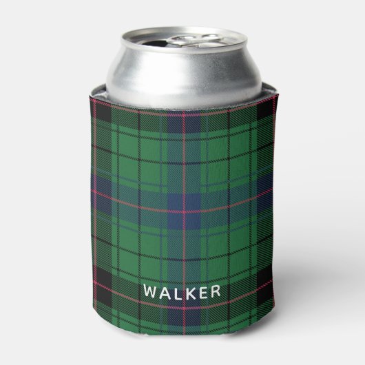 Elegante Rustic Plaid Davidson Tartan Blikjeskoeler (Blikje Voorkant)