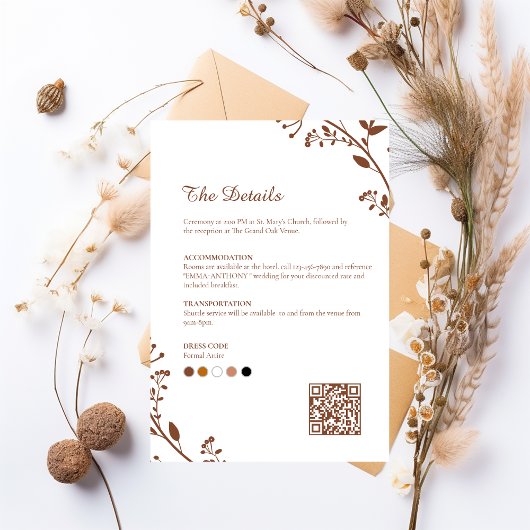 Elegante Rusticale Minimalistische Huwelijksdetail Save The Date