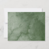 Elegante rustieke berglandschap bruiloft RSVP kaartje (Achterkant)