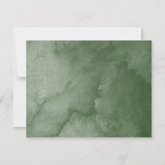 Elegante rustieke berglandschap bruiloft RSVP kaartje (Achterkant)