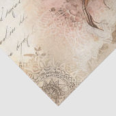 Elegante rustieke Bloemen & Kant Vintage Decoupage Tissuepapier (Detail)