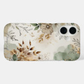 Elegante rustieke bloemen Waterverf Case-Mate iPhone Case (Achterkant (horizontaal))