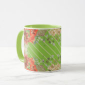 Elegante rustieke bloemenkamer mok (Voorkant links)