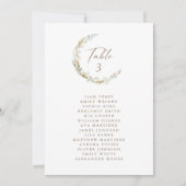 Elegante rustieke bloementafel Aantal Zitkaarten (Voorkant)