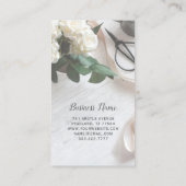 Elegante rustieke bloemist visitekaartje (Achterkant)