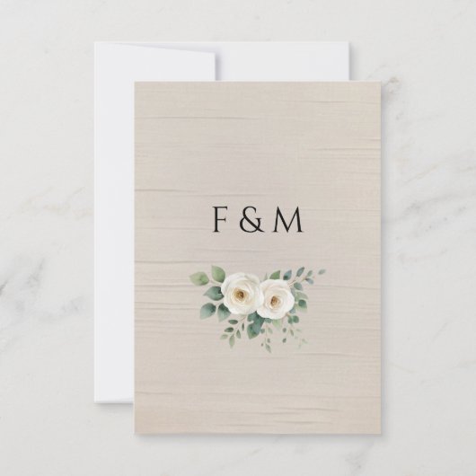 Elegante Rustieke Boho Bloemig Save The Date (Achterkant)