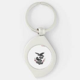 Elegante rustieke Boho bruiloft Custom Photo Moder Sleutelhanger