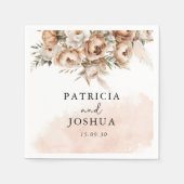 Elegante rustieke Boho bruiloft servet (Voorkant)