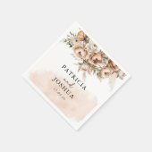 Elegante rustieke Boho bruiloft servet (Hoek)