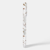 Elegante Rustieke Boho Bruine Bloem Botanisch Case-Mate iPhone Case (Achterkant / Rechts)