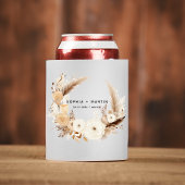 Elegante rustieke Boho Chic Bloemen Huwelijk Moder Blikjeskoeler