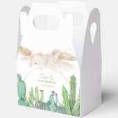 Elegante rustieke Boho Desert Cactus Arch Baby sho Bedankdoosjes (Open)
