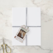 Elegante Rustieke Boho Pampas Cadeaubijslage Cadeaulabel (Met Touw)