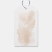 Elegante Rustieke Boho Pampas Cadeaubijslage Cadeaulabel (Achterkant)