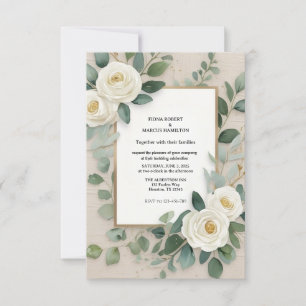 Elegante Rustieke Boho RSVP Kaart 