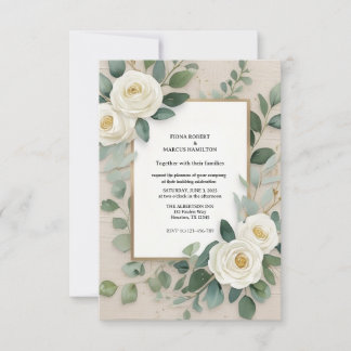 Elegante Rustieke Boho RSVP Kaart 