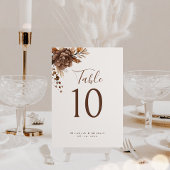 Elegante rustieke Boho terracotta tafel nummer Kaa