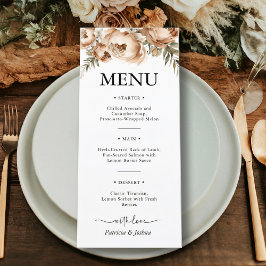 Elegante rustieke Boho Wedding Menu