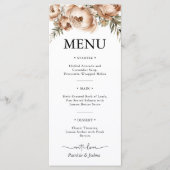 Elegante rustieke Boho Wedding Menu (Voorkant)