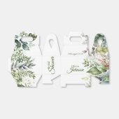 Elegante rustieke bos bladeren kalligrafie gunst b bedankdoosjes (Uitgevouwen)