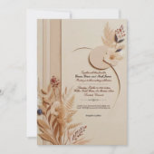 Elegante rustieke botanische bruiloft uitnodiging (Voorkant)